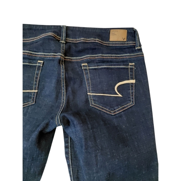 American Eagle Blue Flare Wide Leg Jeans - Picture 5 of 8